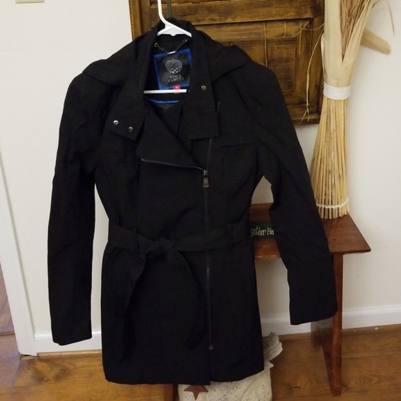 Vince Camuto Jackets & Blazers - 💜🌹Stunning black raincoat 👢💕